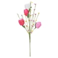 thumbnail image 2 of Artificial Easter Yellow Tulip Pick Fake Floral Twig for Easter Celebration Table Decor Vase Arrangement Home Display, 2 of 9