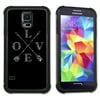 Maximum Protection Cell Phone Case / Cell Phone Cover with Cushioned Corners for Samsung Galaxy S5 - Love Arrows