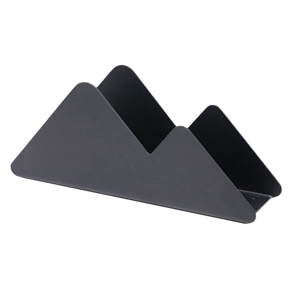 Vertical Tissue Holder for Hotel Napkin Rack with Black Frame Iron Material 1Pc