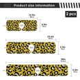 thumbnail image 4 of Coolnut 2 Pack Faucet Mat Splash Guard for Kitchen Sink,Yellow Leopard 30x5 Inch Super Absorbent Microfiber Sink Protector Mat, Kitchen Sink Mat Machine Washable Kitchen Sink Accessories, 4 of 7