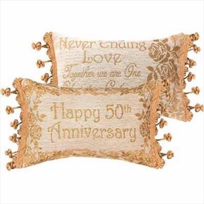 manual woodworkers weavers 111606 pillow happy 50th anniversary