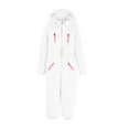 thumbnail image 4 of Ruyang Snow Suit for Teen Girls One Piece Ski Outfit Boys Winter Warm Hooded Snowsuit Zip Up Mock Neck Ski Overall, 4 of 9