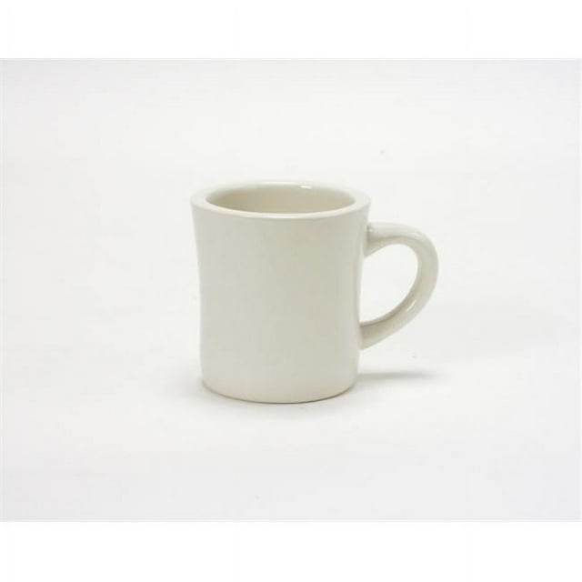 Tuxton China BEM-090B Diner Mug 9 oz. - Eggshell - 2 Dozen