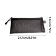 thumbnail image 2 of Clear Mesh Zipper Pouch, Soft Translucent, Foldable Multi-Color, 7.9 x 4.7 Inches, for Travel Accessories and Desktop Tidying, 2 of 7