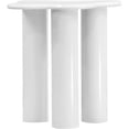 thumbnail image 3 of Meridian Furniture Romaine Contemporary Metal End Table in White, 3 of 7
