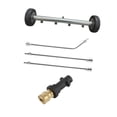 thumbnail image 1 of Limpiador de Chasis para Lavadora a Presión Accesorio para Limpieza de Bajos de Automóviles Y Superficies Barra Recta Y Adaptador Rápido de Latón Incl negro, 1 of 9