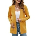 thumbnail image 2 of Langwyqu Open Front Women Solid Color Casual Knit Cardigan With Pocket, 2 of 5