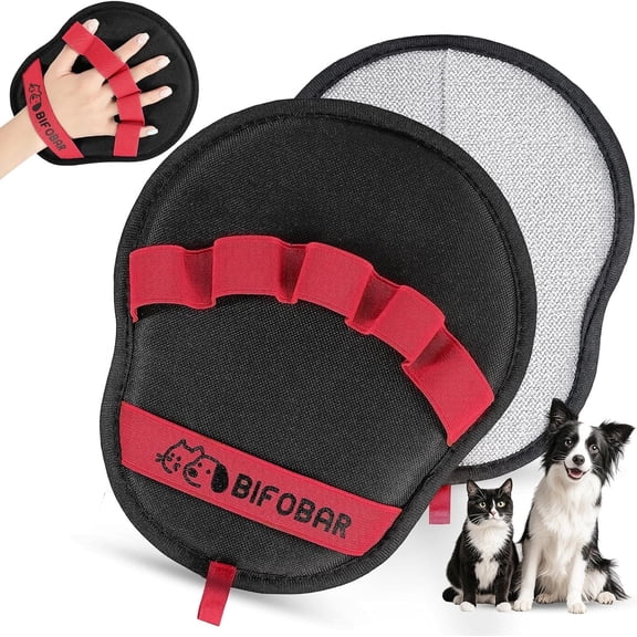 LAPTOM MAX Pet Hair Removal Glove for Dog Cat,Pet Grooming Mitt Massage Deshedding, 2 Pcs