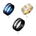 thumbnail image 4 of Qarigey Anillo Punk de moda, alianzas de boda, anillos exquisitos Ins, accesorios de ropa, joyería, abalorio, regalos de aniversario de compromiso Accesorios de disfraces Negro 8 # Qarigey AP014847-17, 4 of 6