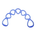 thumbnail image 1 of Banda elástica de resistencia con 7 anillos para ejercicios de brazos, hombros y pies. Azul, 1 of 9
