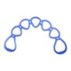 thumbnail image 1 of Banda de resistencia elástica de 7 anillos, equipo de fitness para brazos, hombros y pies. Azul, 1 of 9