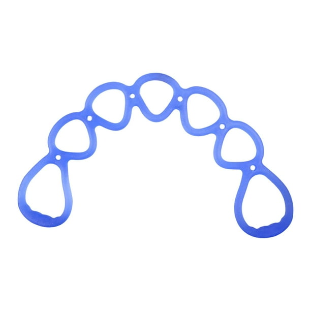 Banda de resistencia elástica de 7 anillos, equipo de fitness para brazos, hombros y pies. Azul