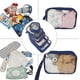 thumbnail image 4 of Juego de 5 Bolsas Organizadoras para Pañales Llama Bella Azul Marino con Correas y Estuche para Chup, 4 of 7