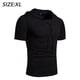 thumbnail image 2 of Sudadera con capucha deportiva de manga corta táctica retro para hombre, sudadera con capucha para deportes al aire libre, color negro, 2 of 7