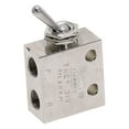 thumbnail image 1 of Leke TAC2-31V 2 Position 3 Way Rectangle Mechanical Toggle Lever Air Pneumatic Valve, 1 of 1