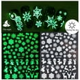thumbnail image 3 of Nail Art Luminous Sticker Christmas Snowflake Luminous Nail 3D Adhesive Sticker, 3 of 5