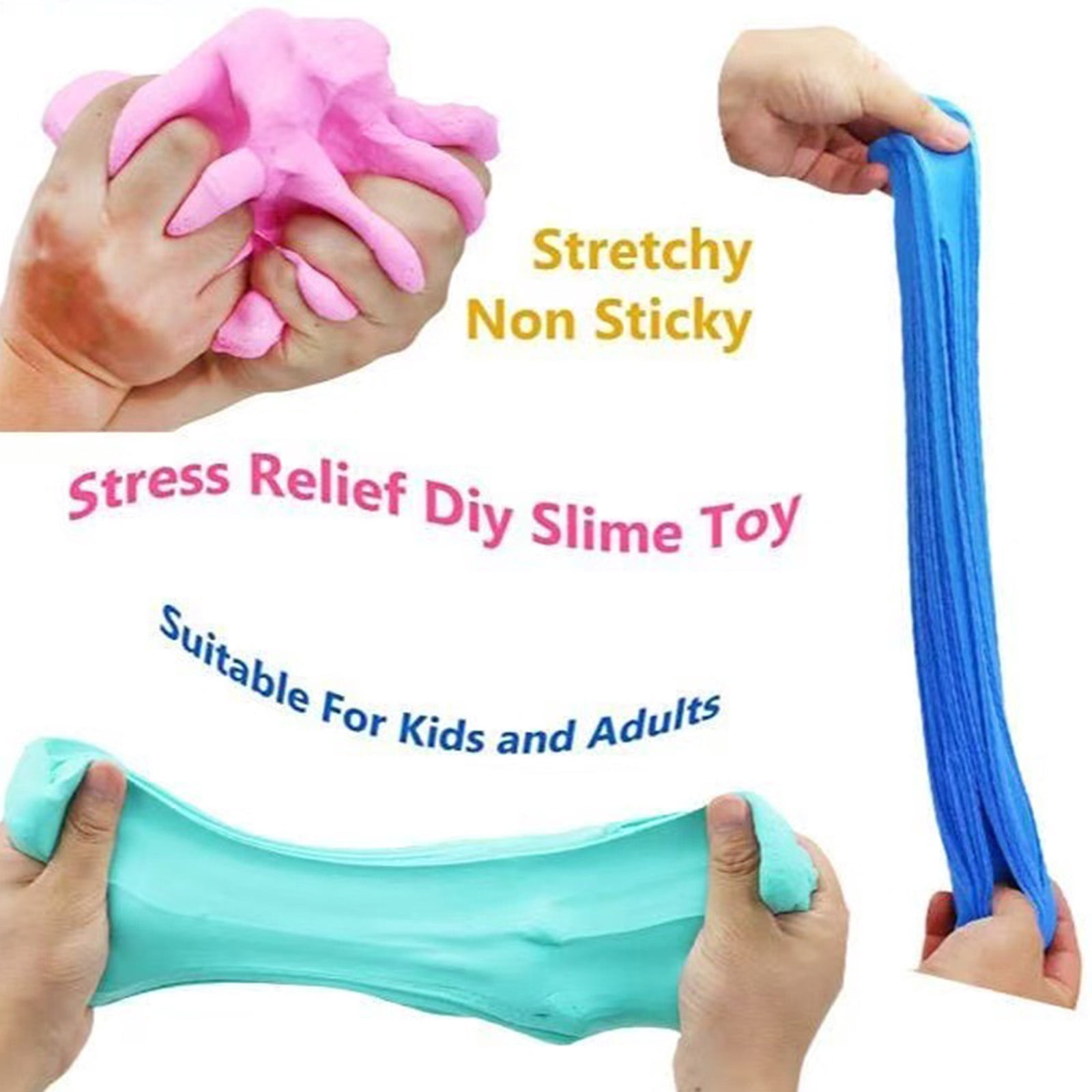 Fluffy Scented Slime Set,Fluffy Scented Slime Set,Soft Cloud Slime, Stress Relief, Non-Sticky, Colorful DIY Toy,9pc 70ml