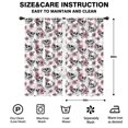 thumbnail image 2 of Blackout Kids Curtains,White Floral Skull Pattern Childrens Insulated Curtains Set Of 2,Bedroom Essentials,Toddler Room Decor 42x84in(106x213cm), 2 of 5