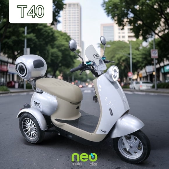 Trimoto Eléctrica Neo Moto Bike T40 - 45km/h - Autonomía 60 a 80km - 1000W