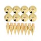 thumbnail image 1 of 8 Pairs Speaker Spikes 6x36mm Copper Isolation Stand+base Pad Feet For Speaker Amplifier Dvd Player, 1 of 4
