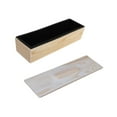 thumbnail image 2 of AMLESO Rectangle Handmade Soap Mould with Wood Box for Candles Making Soap Supplies Black, 2 of 8