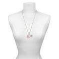 thumbnail image 3 of Delight Jewelry Silvertone Crystal Initial - B - Hot Pink Heart Nurse Strong Zoe Necklace, 3 of 4