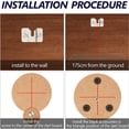 thumbnail image 6 of Thehsnt 1 Set Dartboard Mounting Bracket Easy Installation Dartboard Wall Hanging Hook Durable Dartboard Holder for Home, 6 of 8