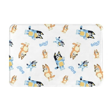 Zofaai Bluey Pattern Doormats, Absorbent and Non-slip Floor Mats Household Items, Suitable for Home Entrance, Bathroom, Kitchen