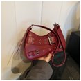 thumbnail image 3 of Axila Hobo Bolso Hombro Pequeño para Mujeres Hebilla Cuero Y2k, 3 of 9
