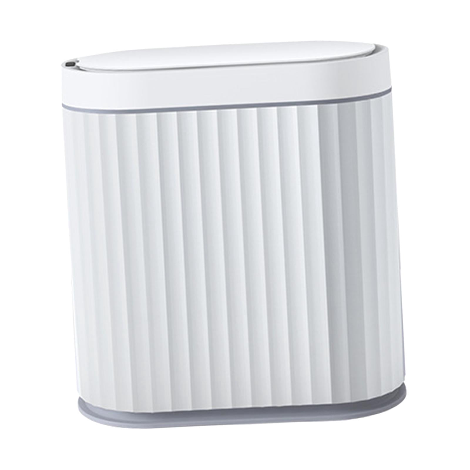 Intelligent Induction Trash Bin, Automatic Garbage Can, Electric Garbage Bin, Large Capacity Touchless Smart Trash Can for Kitchen 7L Gray