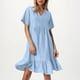thumbnail image 1 of WILLBEST Vestidos Casuales Vestido De Verano Holgado Para Mujer Con Mangas Cortas, Cintura Ceñida Y Diseño Fluido, 1 of 3