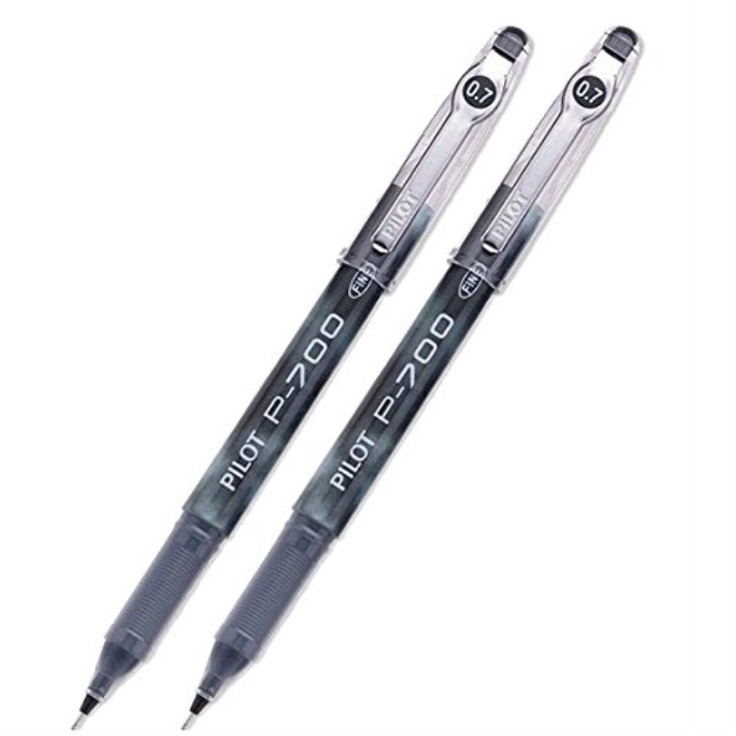 pilot p700 rollerball stick gel pen, black ink, fine point 2pack