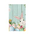 thumbnail image 1 of Multifunctional Hand Towel Easter Kitchen Dish Towel Striped Rabbit Print Household Kitchen Towel, 1 of 4