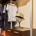 thumbnail image 3 of LEEYNEERWig Stands for Multiple Wigs Hanger Display Rack Wig Holder for Styling Metal Storage Organizer for Wig Rack Stand (Black), 3 of 8