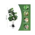 thumbnail image 3 of Artificial faux fiddle leaf fig tree - 4/5/6 ft de altura para indoor home decor con pot, suitable para oficina, sala de estar, bathroom, 3 of 7