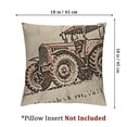 thumbnail image 4 of nygtbtfer Sawyer Mill Graphic/Print Farmhouse Stenciled Square PillowFilled Bedding Accessory, Tractor Charcoal 12x12in, 4 of 7