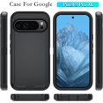 thumbnail image 5 of HCTian Phone Case for Google Pixel 9 Pro XL Case with HD Screen Protector, Heavy Duty Shockproof & Dropproof 3-Layer Cover Phone Case for Pixel 9 Pro XL, 5 of 6
