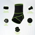 thumbnail image 2 of Ankle Brace for Sprained Ankle, Ankle Support for Women & Men, Adjustable Compression Wrap for Achilles Tendonitis & Plantar Fasciitis Relief (Green), 2 of 8