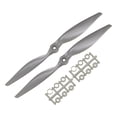thumbnail image 1 of Hélices RC CW 11x7 Pulgadas 2-Palas para Avión Nylon Gris 2Pcs con Anillos Adaptadores, 1 of 4