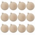 thumbnail image 2 of 12pcs Christmas Ball Decoration Coffee Beige Baubles Christmas Tree Hanging Ornaments For Home 2025 Navidad Noel Party Pendant, 2 of 5