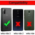 thumbnail image 2 of Value Pack + for BLU Wiko Ride 3 3rd Version with Tempered Glass Hybrid Phone Case Magnet Mount Ready Grip Grids Kickstand Slim Shock Bumper Cover, 2 of 4