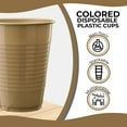 thumbnail image 5 of 100-Pack 12 Oz Gold Disposable Plastic Cups - Durable and Stylish Party Cups, 5 of 5