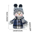 thumbnail image 2 of VOTRUDI Blue Fabric Snowman Doll,Christmas Decorations Outdoor Clearance,Ski Themed Decoration,Christmas Indoor Decor for Room Office Tabletop,B, 2 of 2