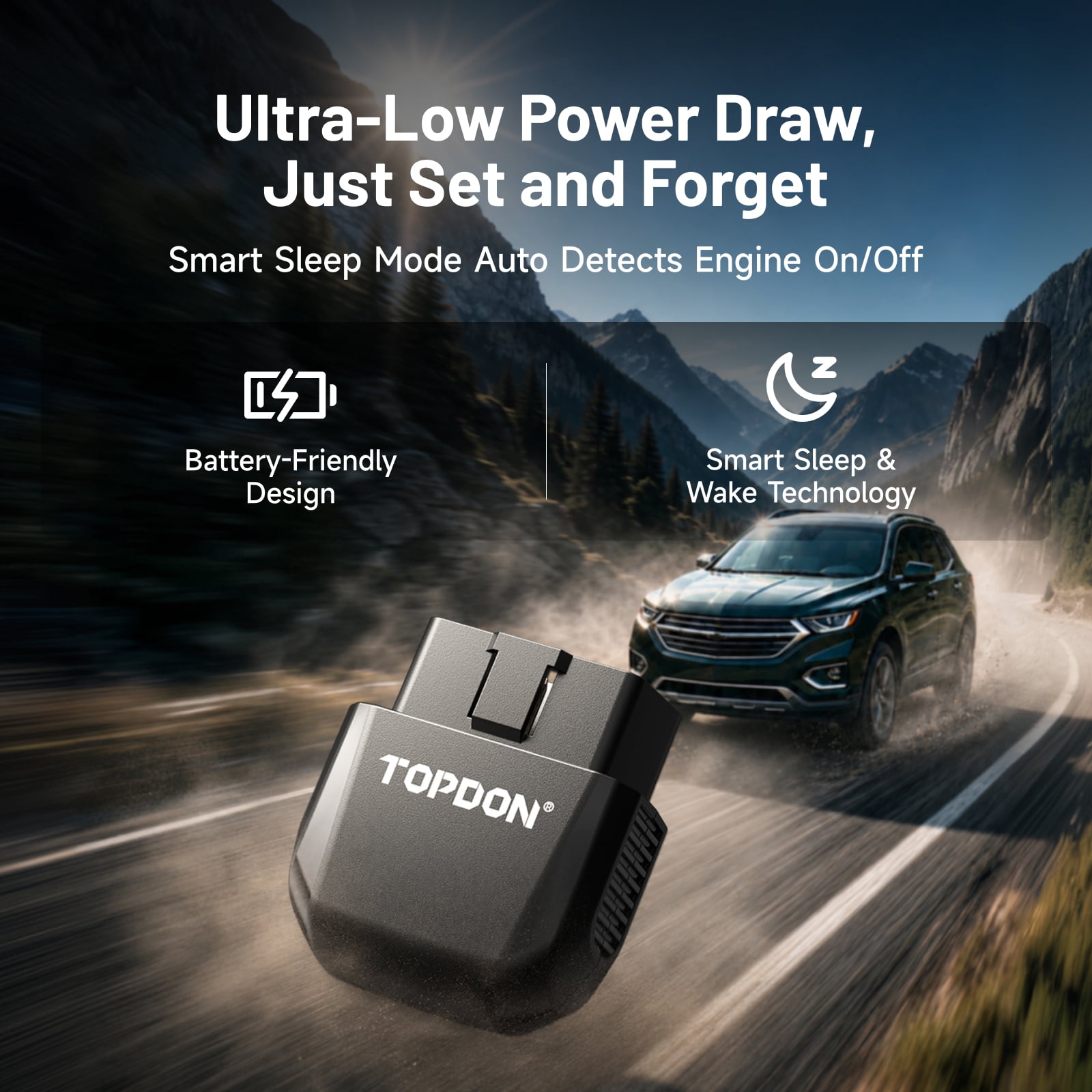 TOPDON AFM Plug-In OBD-II Module for Compatible GM V6 & V8 Vehicles