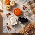 thumbnail image 4 of Halloween Baking Pan Set, 3 Pack Ghost Pumpkin Bat Shaped Non-Stick Cake Mold for Jelly Mousse and Chocolate, Spooky Dessert Bakeware for Party and Home Kitchen, 4 of 8