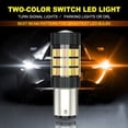 thumbnail image 4 of Pair White/Amber Switchback LED Turn Signal Light Bulbs 1157 BAY15D 2057 2357 7528, 4 of 10