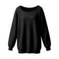 thumbnail image 5 of One Shoulder Sweatshirts for Women 2025 Long Sleeve Lightweight Plain Sweatshirt Pullover Tops Fall Outfits, 5 of 6