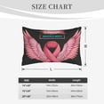 thumbnail image 4 of Yiaed Ribbon With Angel Wings Print Brushed Microfiber Envelope Pillowcases, Standard,Envelope Closure Pillow Cases(Without Pillow Core)-14"x20", 4 of 6