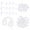 White, variant on Breakaway Clasp Bead Barrels Connectors Plastomer Break Away Clasp Buckles for Lanyard Necklaces Bracelets Making