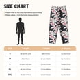thumbnail image 2 of Salouo Orchids Flowers Print Women's Pajama Pants Casual Loose Sweatpants PJs Flowy Pants Drawstring Palazzo for Women Wide Leg Pants Lounge Pajama -X-Large, 2 of 8